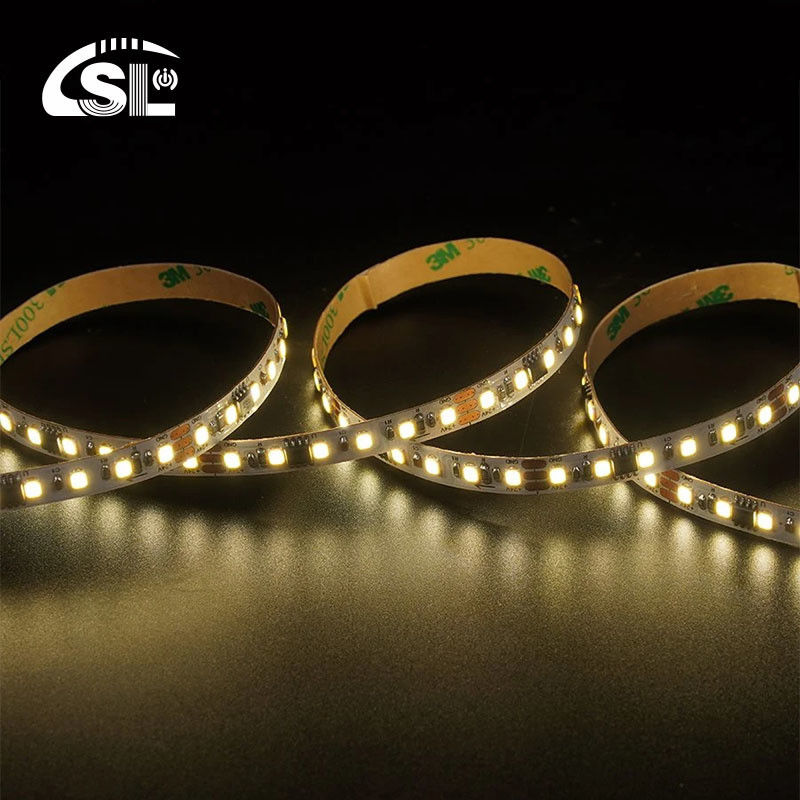 115lm/w Smart Flowing Chase Funzionamento 12V24V 8mm 120leds 3000K Caldo Bianco Electroplate SMD2835 LED Strip Light