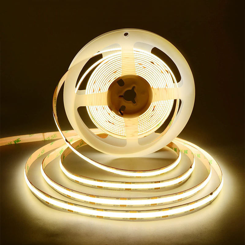 100lm/w Alta luminosità IP20 8mm 480Leds COB LED Strip Light per cucina soggiorno