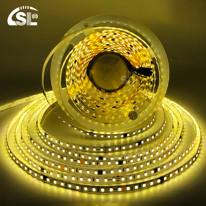 DC12V 24V SMD2835 Electroplate PCB 120Ds 8mm Ra 80 4000K LED Light Strip per la casa