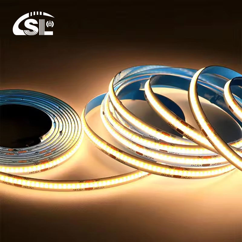 COB LED Strip Light IP20 8mm Larghezza 12V24V 320leds 3000K4000K6500K per cucina soggiorno