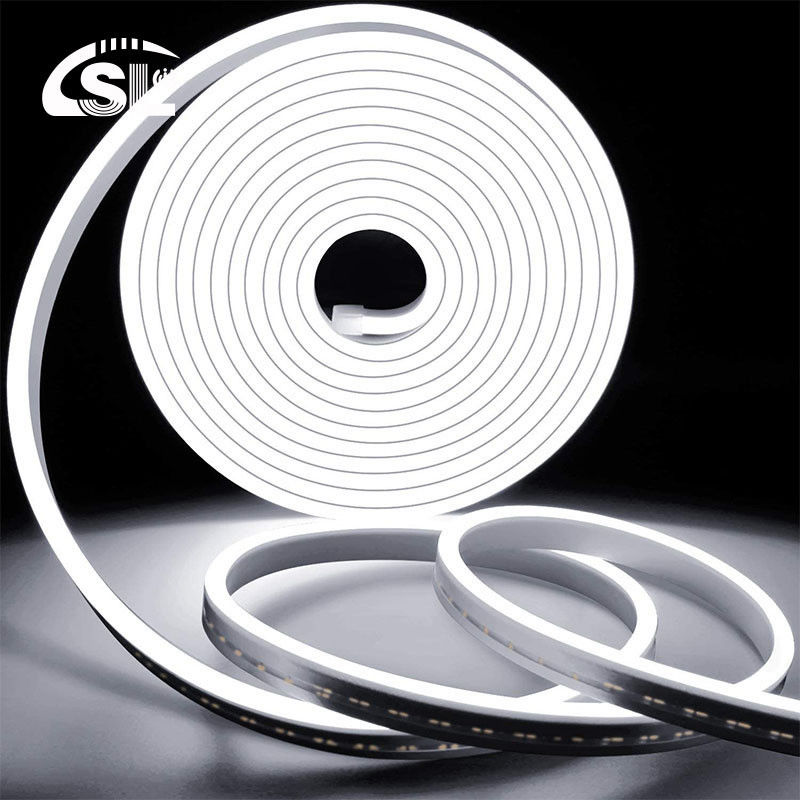 Bianco neutro 120LED/m Bianco fresco LED Neon Flex IP65 DC impermeabile 12V 6x12mm Kit completo