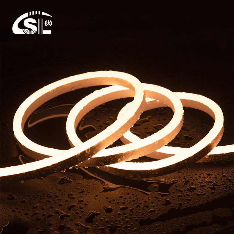 LED bianco caldo con copertura in silicone Neon Flex 24V DC wireless 8x16mm 120LED/m IP65 impermeabile