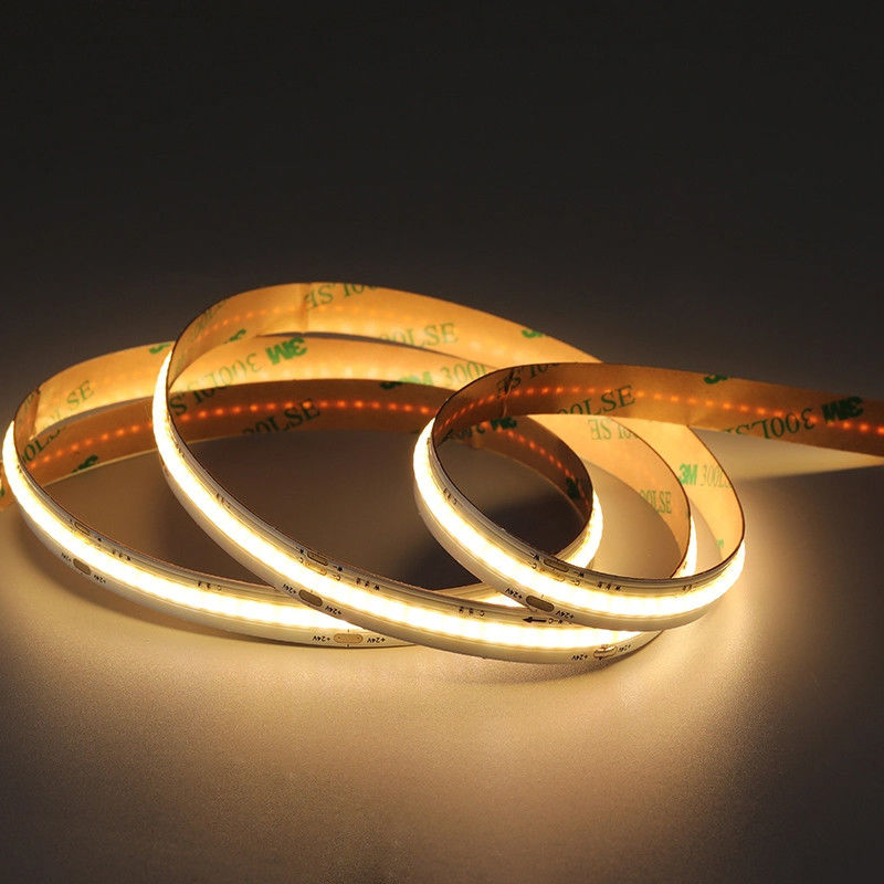 50000 ore di vita CCT DC12V24V 8mm 10mm 576Leds 3000K-6500K Flessibile COB LED Strip Light