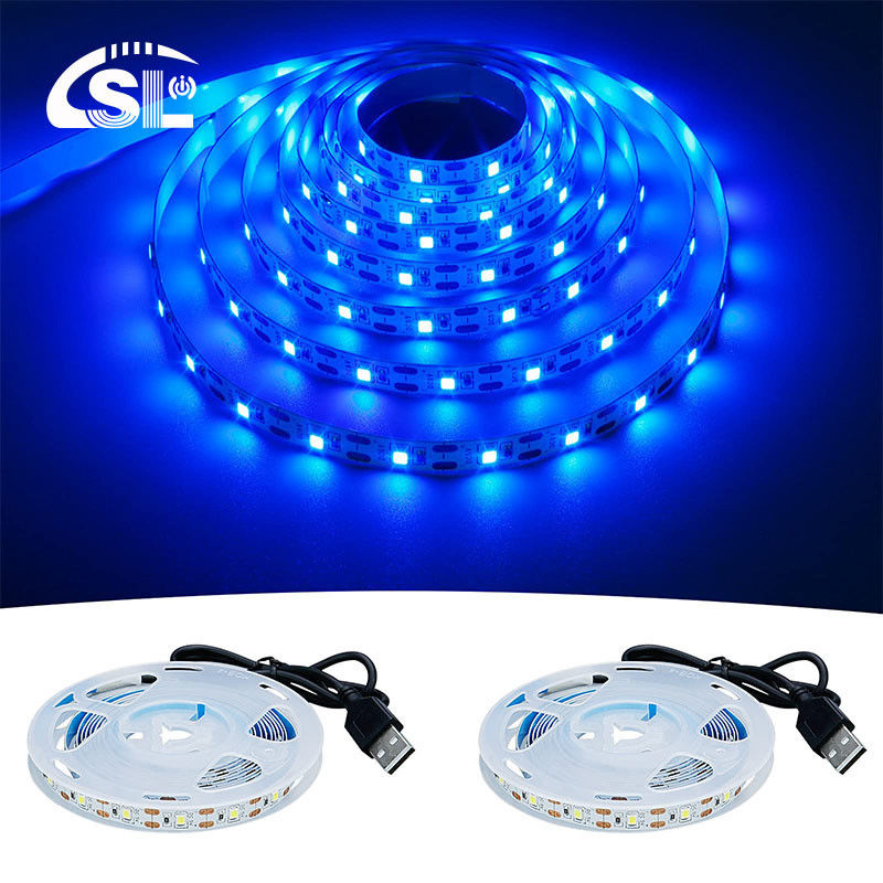 5V 8mm 120LED Blu LED Strip Light Electroplate SMD2835 Ideale per interni ed esterni