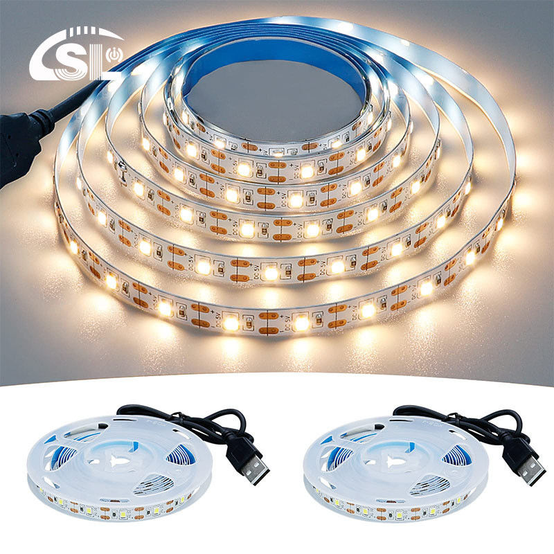 3- 120° Angolo del fascio 5v 120leds 8mm 4000K naturale Una luce una taglio SMD2835 Led Strip Light
