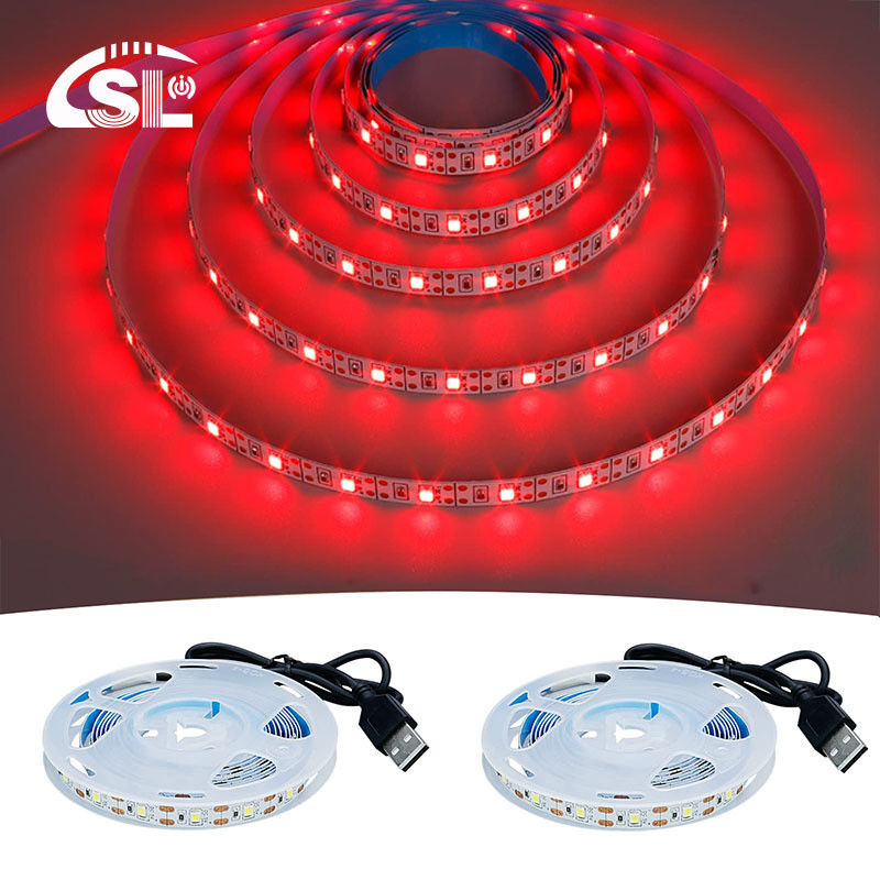 120 led 8mm Rosso Una luce una taglio Electroplate flessibile SMD2835 Led Strip Light 5v
