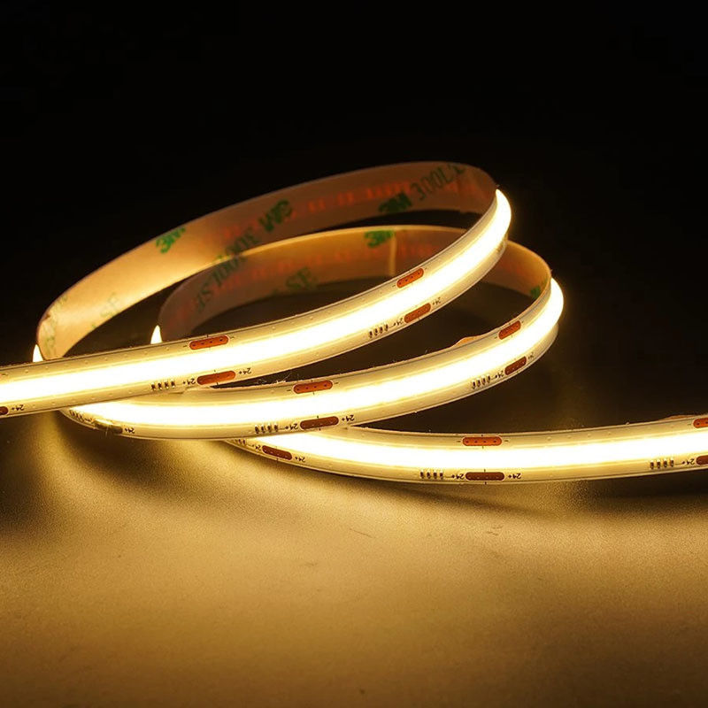 Ra 70/80/90 CCT COB LED Strip Light 8mm10mm 608leds 3000K-6500K per il gabinetto retroilluminazione TV