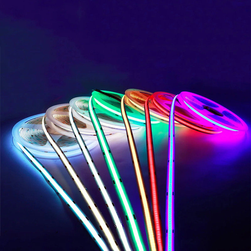 Flessibile COB LED Strip Light 8mm10mm 12V24V 320Leds Rosso Oro Giallo Ghiaccio Blu Blu Verde Viola per la camera da letto