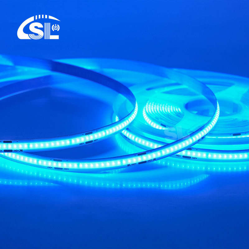 Electroplate COB 24v COB 320Ds 8mm Ra 85 Ice BLue Light Strip con durata di vita di 50000 ore