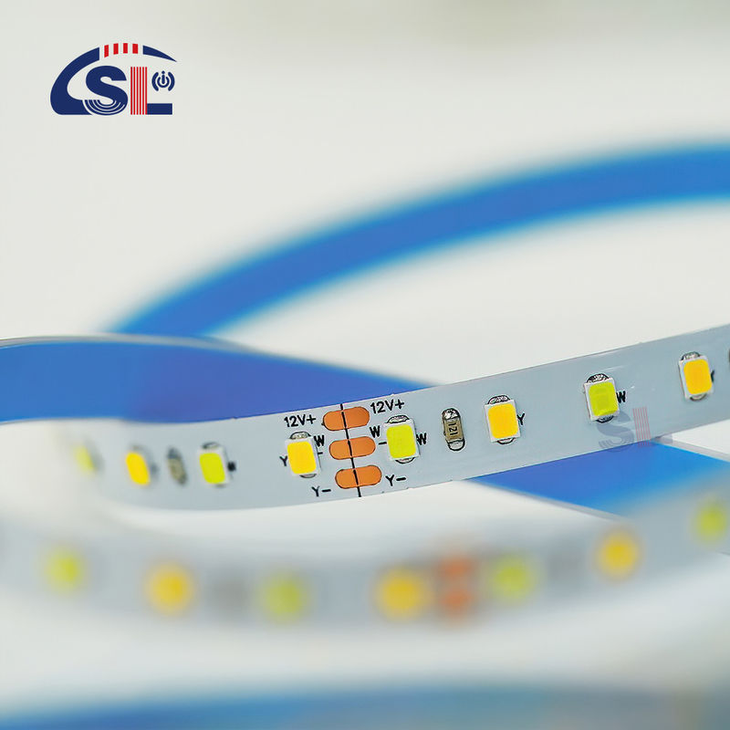 120 leds CCT Led Strip Light 2700k-6500k 5/10M/Roll 12/24V DC Input Voltage DC 24V