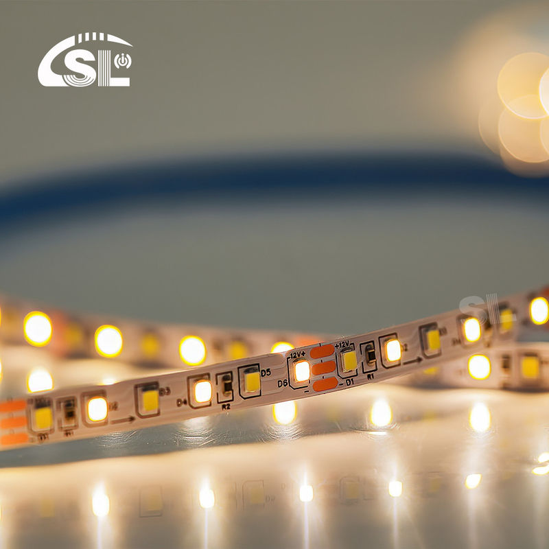 Tavola di taglio a stampo a doppio colore flessibile SMD2835 Led Strip Light 3000K-6500K Caldo Bianco -Bianco