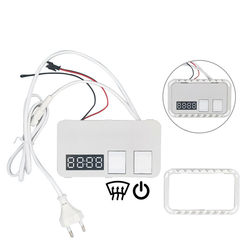 Smart Automation Defogger 12V 5A 60W Led Mirror Touch con display di temperatura del tempo