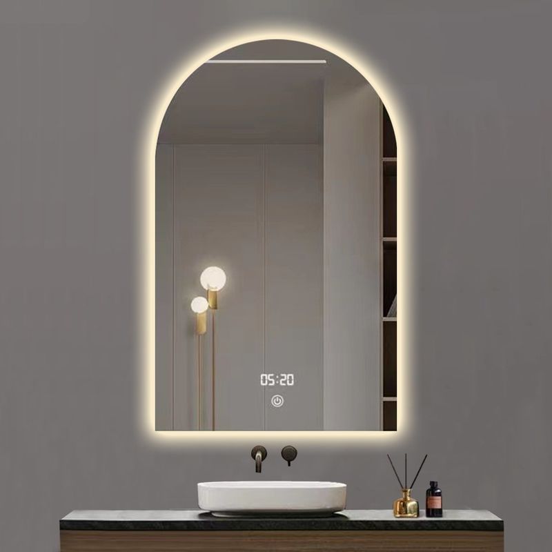 Hotel Casa Bagno Decorazione Moderno Disegno Touch Screen Smart Mirror Con Luci LED e Sensore Switch