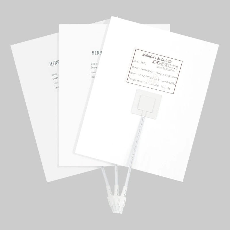 Materiale PET impermeabile Film anti nebbia per specchietti da bagno 150mm*200mm 10-20C