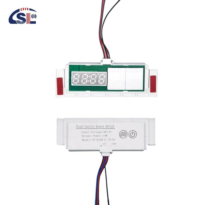 60W interruttore induttivo LED Light Defogger con display di temperatura del tempo Sensore tattile Dimmer senza passaggio