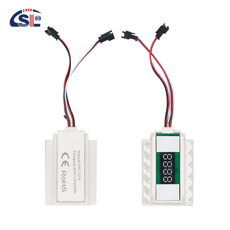 Indicatore di temperatura del tempo luce a LED specchio sensore tattile interruttore dimmer senza passaggio