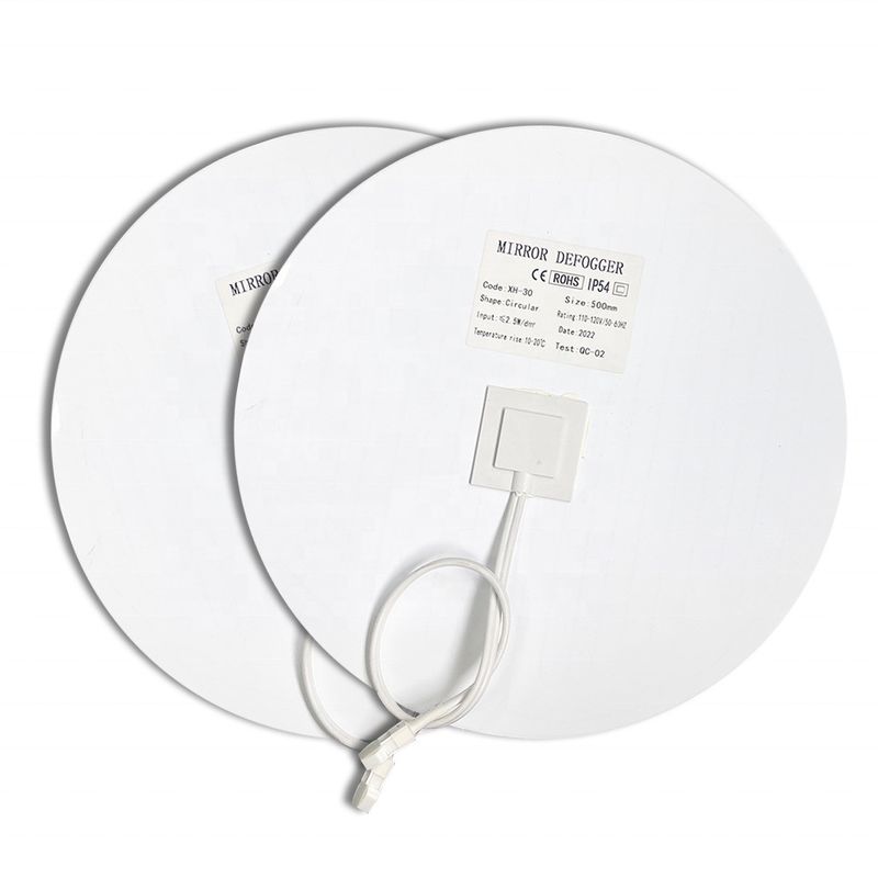 Hotel personalizzato 12V 24V impermeabile materiale PET film anti nebbia per lo specchio del bagno 10-20 temperatura