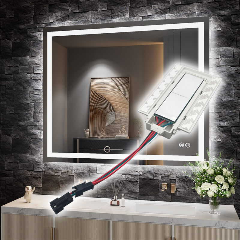 Defogger a LED monocolore da 36W con interruttore di attenuazione a doppio tasto touch DC12V/5A