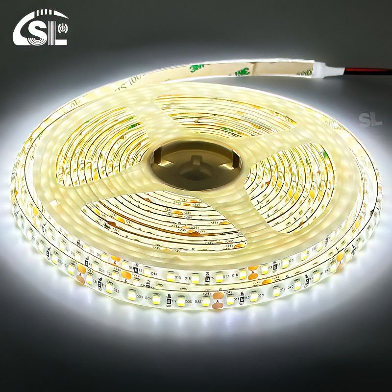 Strisce luminose LED impermeabili 120D 8mm 12-16W/m 1200-1600LM 4000K Ra80 DC12V 24V per specchi intelligenti