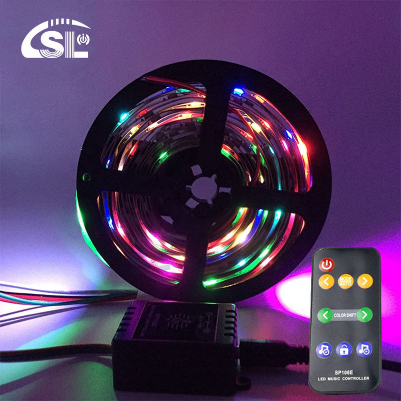 DC5V-12V SP106E 9 tasti Controller musicale per WS2811/WS2812B/6812/1903/6803 LED Tape Easy