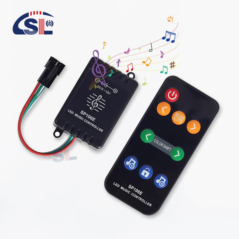 WS2811/WS2812B Controllo della luce a striscia indirizzabile individualmente Smart Colorful 9Keys RF Remote SP106E
